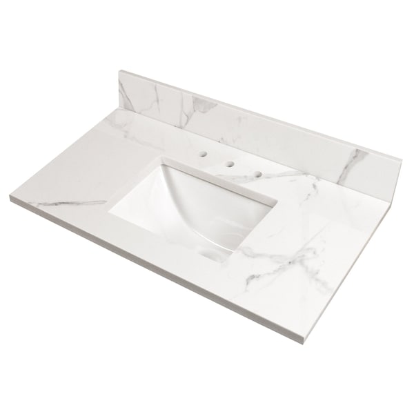 Msi Calacatta Nowy Vanity 49"x22" Engineered Marble Vanity Top ZOR-VANS-4922-0003 - main